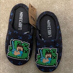 Kids slip on Minecraft slippers